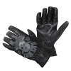 W-tec Kožené moto rukavice Black Heart Skull Gloves (Velikost: M, Barva: černá)