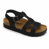 6300 Dámske zdravotné korkové sandále 39 - 25cm, čierna, 3,5 cm