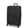 Veľký cestovný kufor s expandérom polypropylénový TSA 100l Airtex 639 čierna