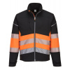 PORTWEST HI-VIS PW375 / Reflexná softshellová bunda - HV oranžová/čierna 4XL