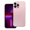 Puzdro gumené Apple iPhone 13 Pro Max Metallic ružové