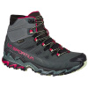 LA SPORTIVA Dámska treková obuv ULTRA RAPTOR II MID LEATHER W's WIDE GTX charcoal/cerise - zelená Veľkosť EU: 36,5