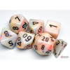 Sada kociek na RPG: Chessex - Festive Circus-White Black (7 ks)