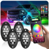 LED SVETLÁ RGB SVETLO POD NEÓNOVÉ AUTO, 4 LAMPY