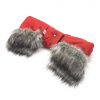 New Baby Rukávnik na kočík 2v1 s kožušinkou Red