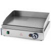 HENDI Elektrický gril s hladkou/vrúbkovanou platňou, chrómovaný, nastaviteľný