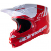 přilba SUPERTECH S-M8 RADIUM 2, ALPINESTARS (červená/bílá, vel. XL)