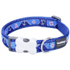 Red Dingo obojok Nautical Dark Blue 2 × 30 – 47 cm
