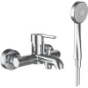 Laufen Lua vaňová/sprchová batéria nástenná chrómová H3210810041311