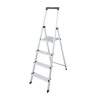 Jednostranný schodík, 4 priečky, hliníkový, KRAUSE Solidy