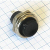 Vypínač tlačítkový - okrúhly - čierny 42.0011BLACK