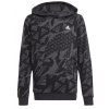 Mikina s kapucňou adidas Hoody Kids iq4110 Veľkosť S (135-140 cm)