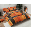 Textilomanie Bavlnené obliečky MARIKA oranžové 70 x 90 + 140 x 200 cm