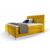 Wilsondo Čalúnená boxspring posteľ Guliette s matracom 120x200 - žltá