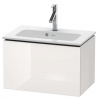 Duravit L-Cube Umývadlová skrinka Compact, 40x62x39 cm, 1 zásuvka, lesklá biela LC615602222