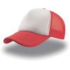 Atlantis Headwear Kšiltovka Rapper, 5 panelová, síťovaná COT33207000499-red Červená UNI