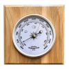 DREVENÝ ŠTVORCOVÝ HNEDÝ BAROMETER ANALÓGOVÝ JVD BA230.68 14x14 cm