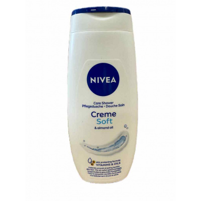 NIVEA Creme Soft, ošetrujúci sprchový gél 250 ml