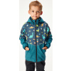 Dětská softshellová bunda UNUO s fleecem Slim, Kobaltová, Dinosauři Velikost: 98/104