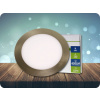 V-TAC LED SLIM PANEL 6W, 420LM, SATÉN NIKEL Farba svetla: Teplá biela