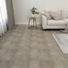 Samolepiace podlahové panely, 20 ks, PVC, 1,86 m², sivé
