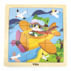 Viga Drevené puzzle 9 dielikov - Lietadlo