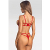 Obsessive Sexy body Matildea Teddy - otvorený klin Červená S/M
