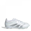 adidas Predator 24 Elite Children Firm Ground Football Boots White/Silver C10 (28)
