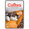 Calibra KAPSIČKA Premium cat Adult Kačka & kura v omáčke 24 x 100 g