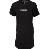 Calvin Klein LW S/S NIGHTSHIRT čierna,biela Dámska nočná košeľa M