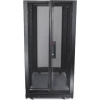 XtendLan 42U/800x1000 stojanový, čierny, perforované dvojkrídlové dvere a chrbát (HPER-42U-810-BLACK)