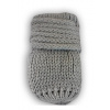 BABY NELLYS Zimné pletené dojčenské rukavičky - sv. šedé - 56-68 (0-6 m)
