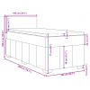 vidaXL Boxspring posteľ s matracom tmavosivá 100x200 cm látka - Sivá - 214538-197824