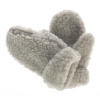 Ako v perinke Rukavice z ovčej vlny šedé M