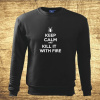 Keep calm and kill it with fire, Barva Černá, Velikost 5XL Bezvatriko.cz 502204
