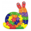 Viga puzzle Šnek s abecedou