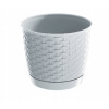 Prosperplast Ratolla Round Drlo 30,0 cm biely