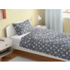 Dreamy Linens Obliečky bavlnené šedé Maľovaní Psíci