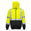 PORTWEST Mikina Hi-Vis s kapucí B315, dvoubarevná, reflexní POR-B315YBRL L Žlutá/černá