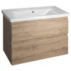 Aqualine ALTAIR umyvadlová skříňka 86,5x60x45cm, dub emporio