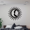 drevo zivota Drevená dekorácia na stenu Slnečné stretnutie Farebný vzor: Čierna, Priemer: 40
