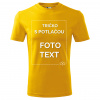 Tričko s potlačou Žltá 3XL