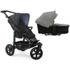 TFK Mono3 2v1 Premium Black Combi carrycot + Seat unit Nenafukovacie kolesá (s výplňou) Hlboká vanička Premium Grey