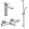 Ideal Standard CeraTherm Sprchový set s termostatom a umývadlovou batériou, 3 prúdy, chróm BC985AA