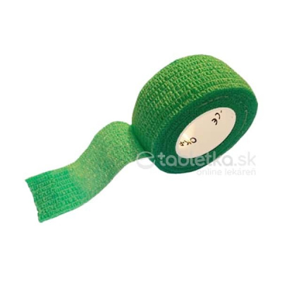 Medic bandáž Finger zelená 2,5cm x 4,5m, náplasť elastická 1ks