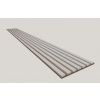 Dekoračný 3D lamelový panel 265x30x1,6cm podklad MDF Dub Charleston lamela CPL Perleť Sivá 3D-CPL-PERL-DCH