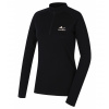 Dámske merino tričko Husky MEROW ZIP L black, veľkosť S
