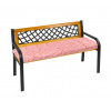 Bellatex Sedák na lavici prošívaný, Kostička červená - 40x150cm