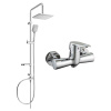 Mexen Sven nadomietková sprchová súprava s dažďovou sprchou a sprchovou batériou Kama, chróm - 72540262-00
