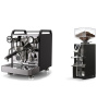 Rocket Espresso Mozzafiato FAST V, black + Eureka Mignon Libra, CR black